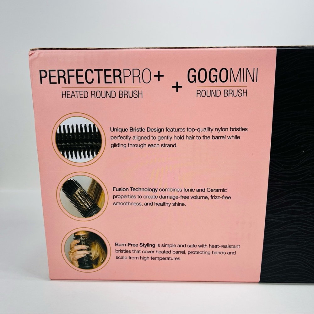 Calista PerfectorPro+ Heated Round brush AND GogoMini Round Brush Set Curling - Picture 4 of 8